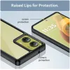 Phonesta Acrylic Hybrid Back Cover hoesje voor Motorola Moto G85 - Zwart 6