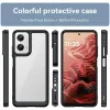 Phonesta Acrylic Hybrid Back Cover hoesje voor Motorola Moto G35 - Zwart 2