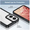 Phonesta Acrylic Hybrid Back Cover hoesje voor Motorola Moto G35 - Zwart 6