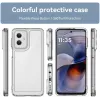 Phonesta Acrylic Hybrid Back Cover hoesje voor Motorola Moto G55 - Transparant 2