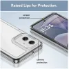 Phonesta Acrylic Hybrid Back Cover hoesje voor Motorola Moto G55 - Transparant 6