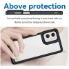 Phonesta Acrylic Hybrid Back Cover hoesje voor Motorola Moto G55 - Zwart 4