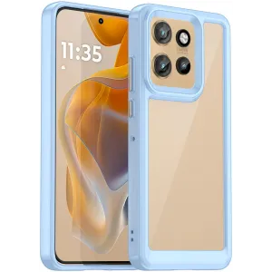 Phonesta Acrylic Hybrid Back Cover hoesje voor Motorola Edge 60 Neo/Edge 50 Neo / ThinkPhone 25 - Blauw