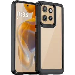 Phonesta Acrylic Hybrid Back Cover hoesje voor Motorola Edge 60 Neo/Edge 50 Neo / ThinkPhone 25 - Zwart