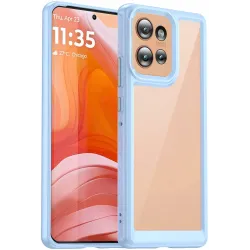 Phonesta Acrylic Hybrid Back Cover hoesje voor Motorola Edge 50 - Blauw