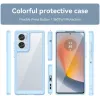 Phonesta Acrylic Hybrid Back Cover hoesje voor Motorola Edge 50 Fusion - Blauw 8