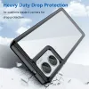Phonesta Acrylic Hybrid Back Cover hoesje voor Motorola Edge 50 Fusion - Zwart 2