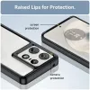 Phonesta Acrylic Hybrid Back Cover hoesje voor Motorola Edge 50 Pro - Zwart 6