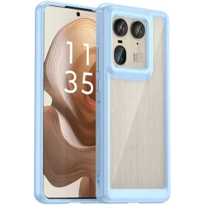 Phonesta Acrylic Hybrid Back Cover hoesje voor Motorola Edge 50 Ultra - Blauw