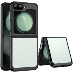 Phonesta Acrylic Hybrid Back Cover hoesje voor Samsung Galaxy Z Flip 7 FE / Z Flip 6 - Zwart