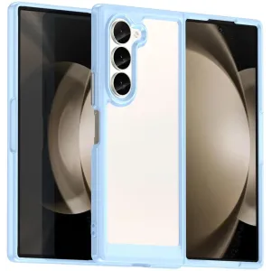 Phonesta Acrylic Hybrid Back Cover hoesje voor Samsung Galaxy Z Fold 6 - Blauw