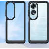 Phonesta Acrylic Hybrid Back Cover hoesje voor Oppo A60 4G - Zwart 8