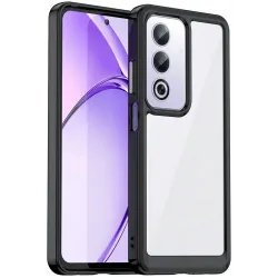 Phonesta Acrylic Hybrid Back Cover hoesje voor Oppo A80 - Zwart