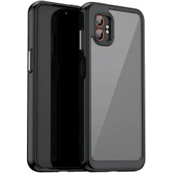 Phonesta Acrylic Hybrid Back Cover hoesje voor Samsung Galaxy Xcover 7 Pro - Zwart