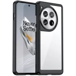 Phonesta Acrylic Hybrid Back Cover hoesje voor OnePlus 12 - Zwart