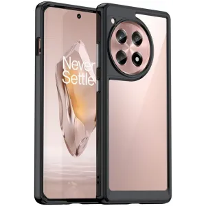 Phonesta Acrylic Hybrid Back Cover hoesje voor OnePlus 12R - Zwart