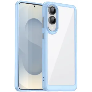 Phonesta Acrylic Hybrid Back Cover hoesje voor Samsung Galaxy S25 Edge - Blauw