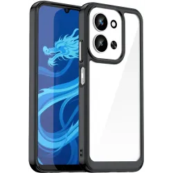 Phonesta Acrylic Hybrid Back Cover hoesje voor Xiaomi Redmi 15C / Xiaomi Poco C85 - Zwart