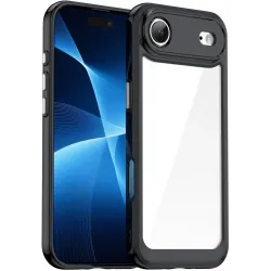 Phonesta Acrylic Hybrid Back Cover hoesje voor Apple iPhone Air - Zwart
