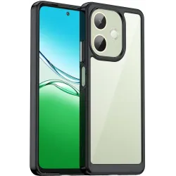Phonesta Acrylic Hybrid Back Cover hoesje voor Oppo A5 Pro - Zwart