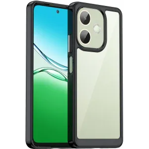 Phonesta Acrylic Hybrid Back Cover hoesje voor Oppo A5 Pro - Zwart