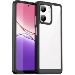 Phonesta Acrylic Hybrid Back Cover hoesje voor Oppo A5x - Zwart