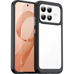 Phonesta Acrylic Hybrid Back Cover hoesje voor Xiaomi Poco F8 Pro - Zwart