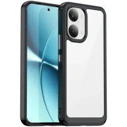 Phonesta Acrylic Hybrid Back Cover hoesje voor Xiaomi Poco X8 Pro Max - Zwart