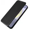 Phonesta Carbon Fiber Skin Book Wallet Case hoesje voor Samsung Galaxy S25 - Zwart 4