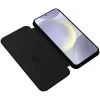 Phonesta Carbon Fiber Skin Book Wallet Case hoesje voor Samsung Galaxy S25 Plus - Zwart 2
