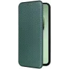 Phonesta Carbon Fiber Skin Book Wallet Case hoesje voor Samsung Galaxy S24 FE - Donkergroen 7