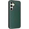 Phonesta Carbon Fiber Skin Book Wallet Case hoesje voor Samsung Galaxy S24 FE - Donkergroen 8