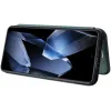 Phonesta Carbon Fiber Skin Book Wallet Case hoesje voor OnePlus 13 - Donkergroen 3