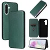 Phonesta Carbon Fiber Skin Book Wallet Case hoesje voor Samsung Galaxy A26 - Donkergroen 7