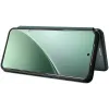 Phonesta Carbon Fiber Skin Book Wallet Case hoesje voor Xiaomi 15 - Donkergroen 3