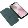 Phonesta Carbon Fiber Skin Book Wallet Case hoesje voor Apple iPhone 17e/16e - Donkergroen 4