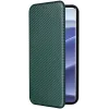 Phonesta Carbon Fiber Skin Book Wallet Case hoesje voor Xiaomi Redmi Note 14 Pro 4G - Donkergroen 6