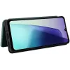Phonesta Carbon Fiber Skin Book Wallet Case hoesje voor Xiaomi Redmi 14C / Xiaomi Poco C75 - Donkergroen 3