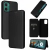 Phonesta Carbon Fiber Skin Book Wallet Case hoesje voor Motorola Moto G05 / Moto E15 - Zwart 7