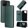 Phonesta Carbon Fiber Skin Book Wallet Case hoesje voor Asus ROG Phone 9/9 Pro - Donkergroen