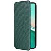 Phonesta Carbon Fiber Skin Book Wallet Case hoesje voor Asus Zenfone 12 Ultra - Donkergroen 2