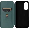 Phonesta Carbon Fiber Skin Book Wallet Case hoesje voor Samsung Galaxy S25 Edge - Donkergroen 4