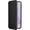 Phonesta Carbon Fiber Skin Book Wallet Case hoesje voor Samsung Galaxy S25 Edge - Zwart 2