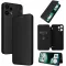 Phonesta Carbon Fiber Skin Book Wallet Case hoesje voor Nothing Phone (3a) Lite - Zwart