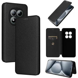 Phonesta Carbon Fiber Skin Book Wallet Case hoesje voor Xiaomi Redmi Note 15 Pro Plus / Xiaomi Poco M8 Pro - Zwart