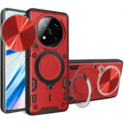 Phonesta CamLock Back Cover hoesje voor Xiaomi Redmi Note 14 Pro Plus - Rood
