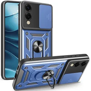 Phonesta CamShield Back Cover hoesje voor Samsung Galaxy S25 Edge - Blauw