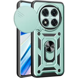 Phonesta CamShield Back Cover hoesje voor Xiaomi Redmi Note 14 Pro 5G / Xiaomi Poco X7 - Groen