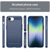 Phonesta Carbon Silicone Back Cover hoesje voor Apple iPhone 17e/16e - Blauw 8