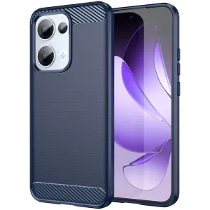 Phonesta Carbon Silicone Back Cover hoesje voor Oppo Reno13 - Blauw